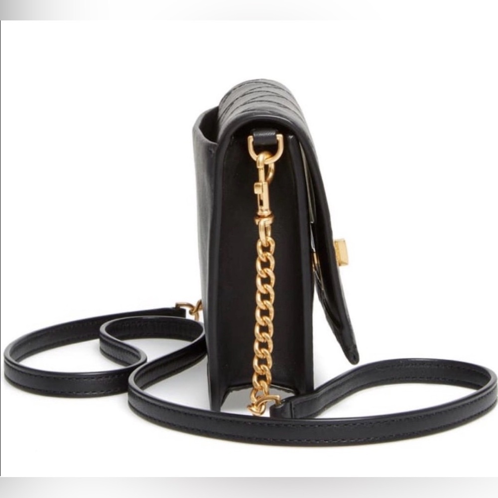 NWOT Tory Burch Black Quilted Crossbody Bag - Picture 3 of 16